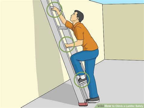 How To Climb A Ladder Safely 9 Steps With Pictures Wikihow