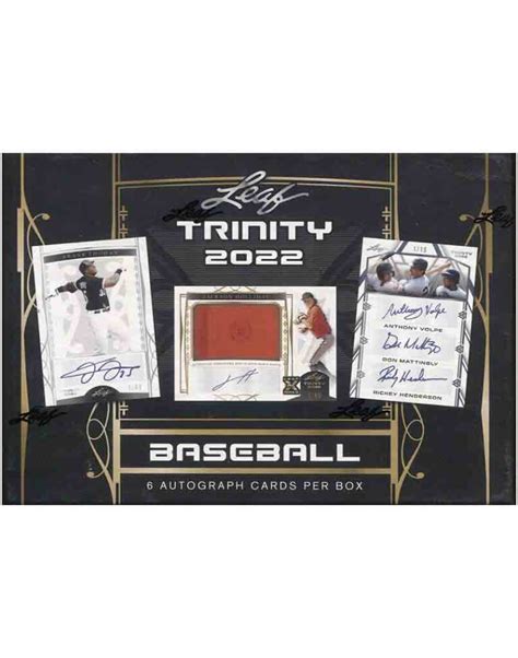 2022 Leaf Trinity Baseball Hobby Box Diggaz Trading Cards