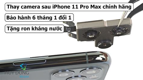 Sửa thay camera sau iPhone 11 Pro Max chính hãng Apple