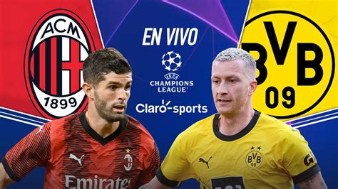 Milan Vs Borussia Dortmund En Vivo Y Online El Partido Por La Fecha 5