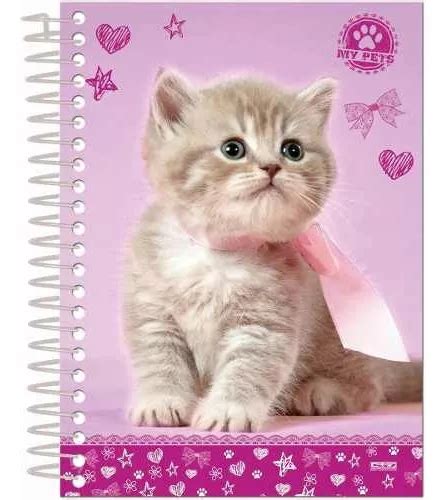 Caderno 12x1 Capa Dura 2018 My Pets 240 Folhas Santo Domingo MercadoLibre