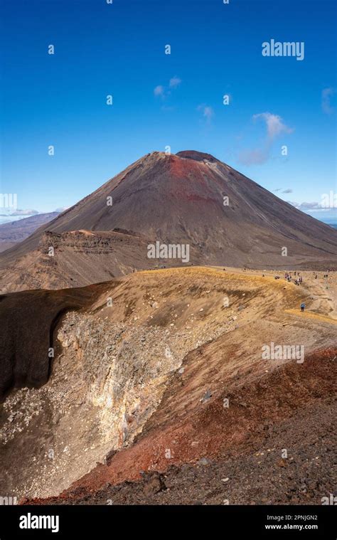 A View Of Mt Ngauruhoe And The Red Crater On The Tongariro Alpine