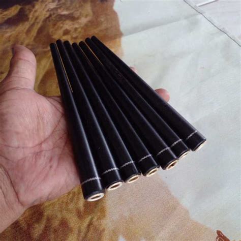 Once Pipa Rokok Kelor Hitam Motif Panjang Cm Pipa Kayu Kelor Hitam