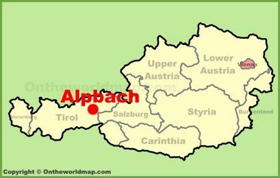 Alpbach Map | Austria | Detailed Maps of Alpbach