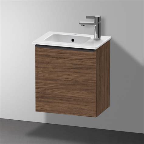 Duravit Me by Starck Vasque avec meuble bas 1 porte noyer foncé