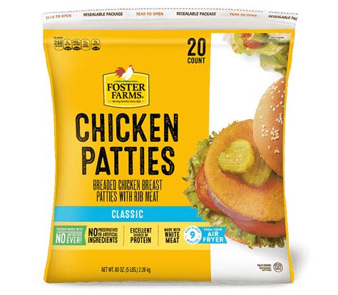 Classic Chicken Patties 80 Oz Products Foster Farms