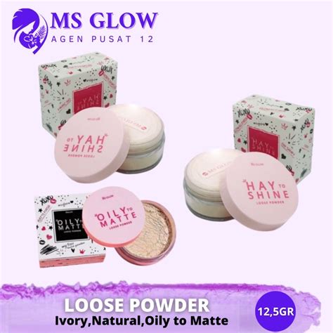 Jual Loose Powder Ivory Natural Oily Mate Bedak Tabur Original Ms