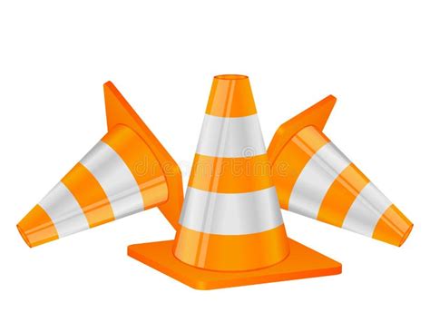 Cones Do Tr Fego Ilustra O Do Vetor Ilustra O De Projeto