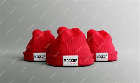 Premium PSD | Beanie mockup design