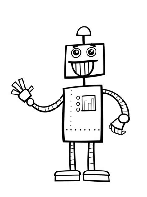 Coloriage Robot Dessins Imprimer Gratuitement