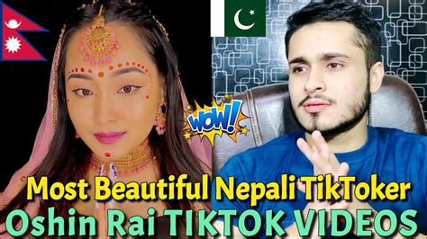 Pakistani React Beautiful Nepali Tiktoker Oshin Rai Latest Tiktok