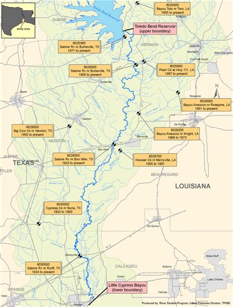 Lower Sabine Instream Flow Studies Texas Water Development Board