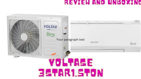 Voltase की 15 Ton 3star Inverter Ac की Full Demo Review And Unboxing Andinstallation And Price