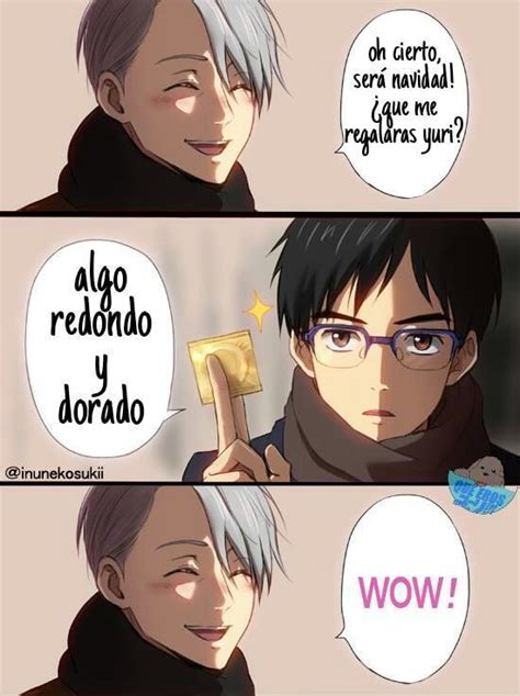 Cómics de Yuri on Ice Victuri Regalo de Navidad Yuri Memes Meme