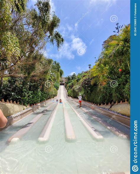 Siam Park Costa Adeje Tenerife Spain August 9 2022 Water Slide