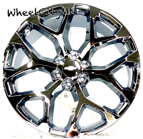 20 Chrome Oe 5668 Sfo Replica Snowflake Wheels Fits 2023 Chevy Colorado 6x55 Ebay