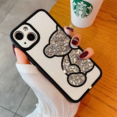 Glitter Diamond Bear Iphone Case Waw Cases