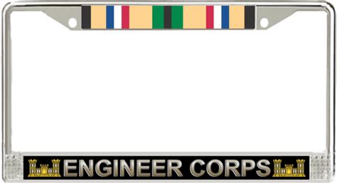 U S Army Engineer Corps Gulf War Veteran License Plate Frame