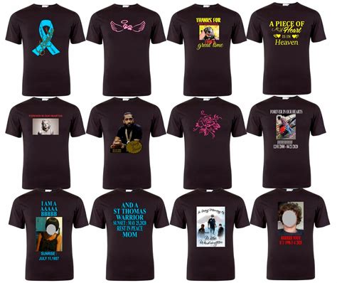 Custom Memorial Rip Tshirts And More Etsy