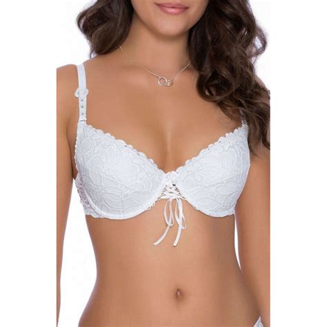 Lingerie féminine Soutien gorge Push up Damaris blanc ROZA Lingerie