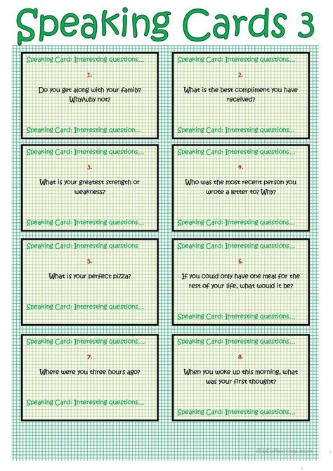 Types Of Public Speaking Worksheet