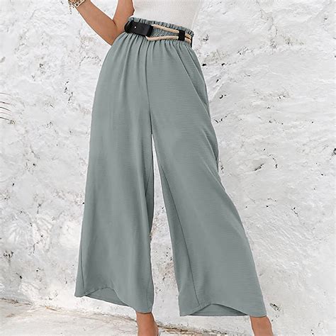 Simplmasygenix Women S Long Pants Trousers Clearance Plus Size Fashion Women S Casual Elastic