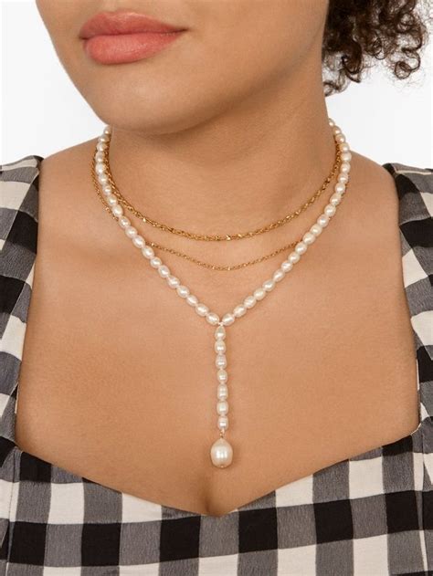 Baltic Pearl Layered Necklace In 2020 Pearl Layers Layered Necklaces