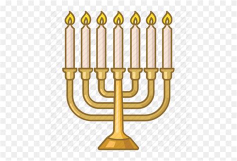 Candles Celebration Hanukkah Holiday Jewish Judaism Menorah Icon