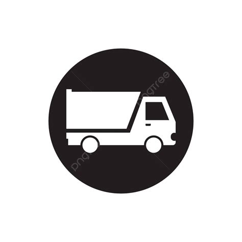 Truck Icon And Symbol Template Transportation Package Truck Vector Transportation Package