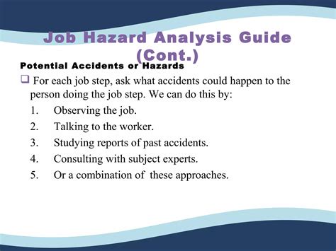 Job Hazard Analysis Ppt