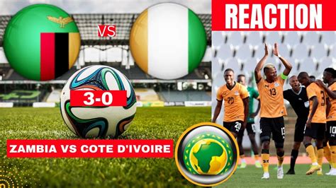 Zambia vs Cote D'ivoire 3-0 Live Africa Cup Nations Qualifiers Football ...