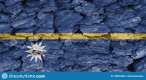 Textura De La Bandera De Nauru Stock De Ilustraci N Ilustraci N De