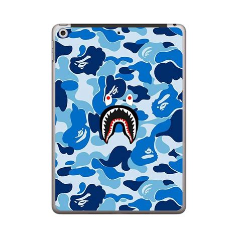 Blue Bape Camo Logo