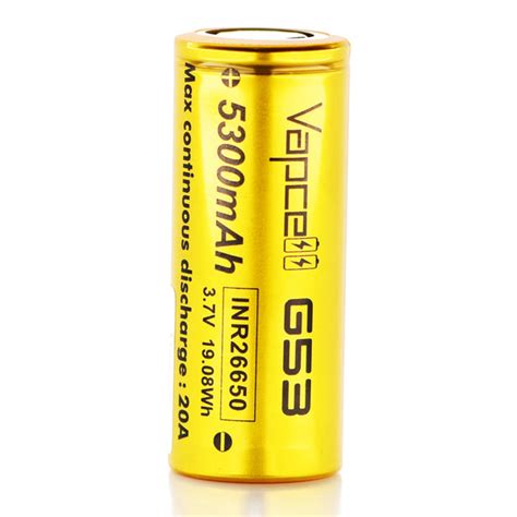 Vapcell 26650 6200mah 15a K62 Battery