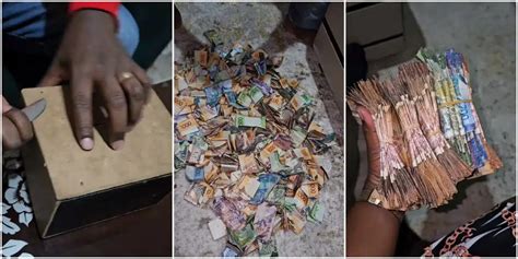 Man Stuns Many As He Breaks His Piggy Bank After Year Of Saving