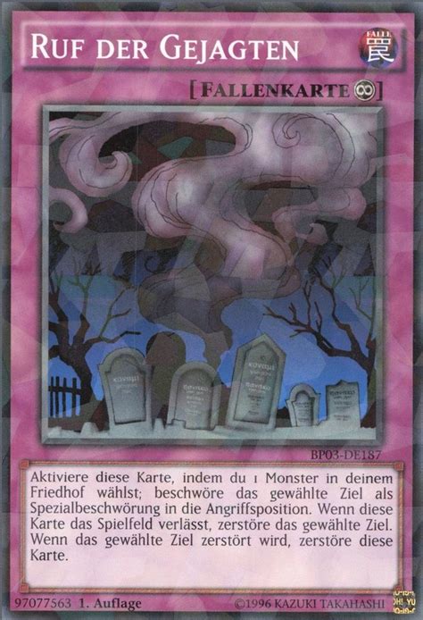 Recollectibles Sammelkarte Yugioh Karte Ruf Der Gejagten V2 Deutsch