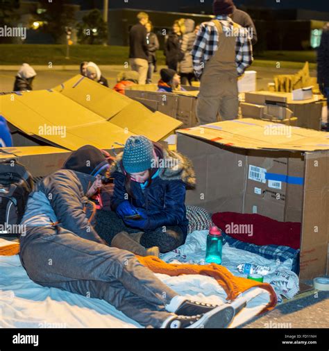 Homeless Sleeping In Cardboard Box Hi Res Stock Photography And Images