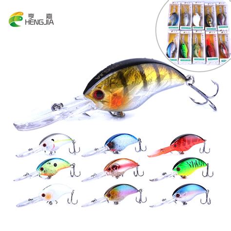 HENGJIA Floating Artificial Bait 9cm 13g Crankbait Long Tongue Fishing