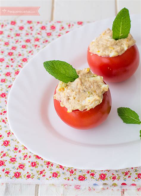 Tomates Rellenos De At N Pequerecetas