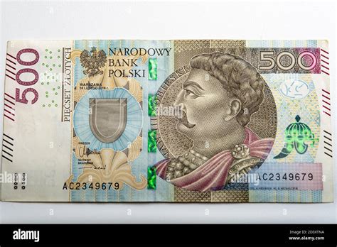 Polish Banknote Paper Money 500 Pln Zloty Stock Photo Alamy