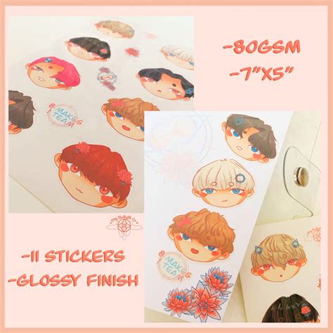 Ateez Sticker Sheets Kpop Etsy