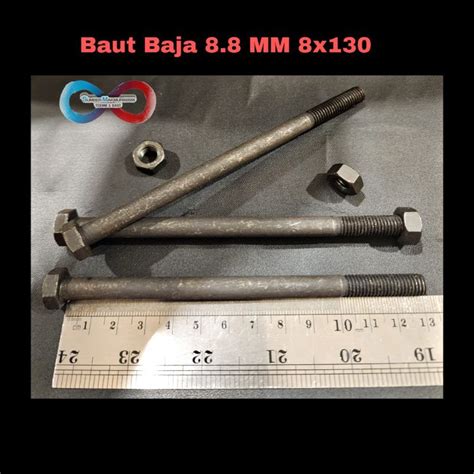 Jual Baut Mur Baja Htb Grade X Mm Tidak Fulldrat Shopee