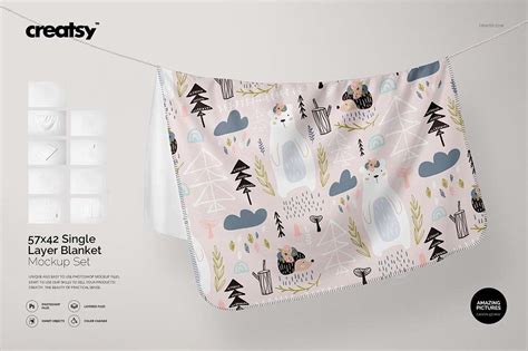 20 Amazing Blanket Mockup Psd Templates Mockuptree