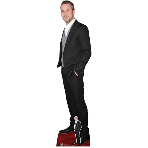 Ryan Gosling Black Suit Canadian Actor Lifesize Mini Cardboard