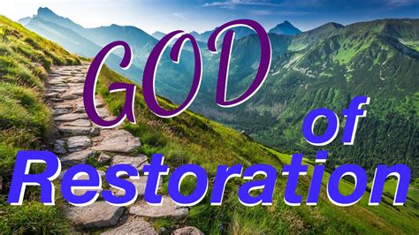 God Of Restoration Calvary Baptist