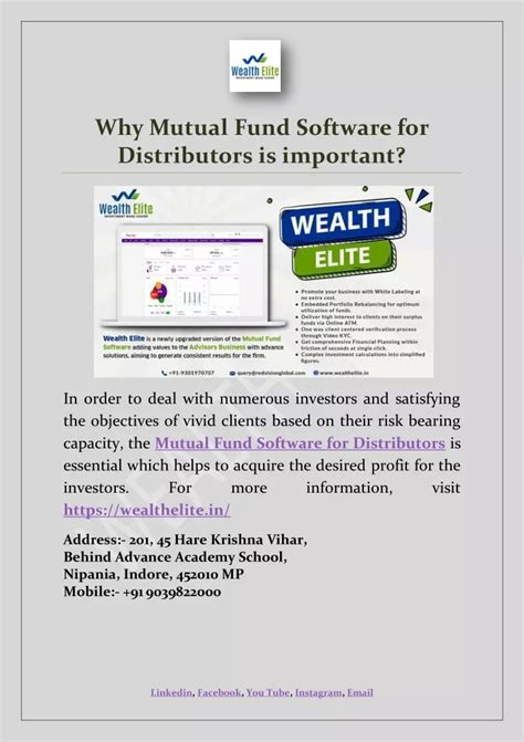 Ppt Why Mutual Fund Software For Distributors Is Important Powerpoint