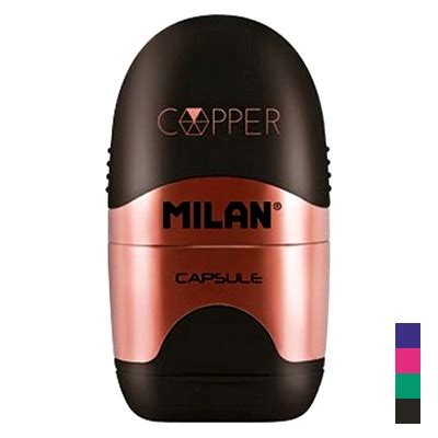 Temperówka z gumką Capsule Copper Milan SklepPlastyczny pl