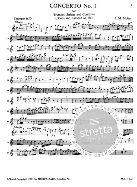 Concerto Nr 1 In D MWV IV 12 Von Johann Melchior Molter Im Stretta