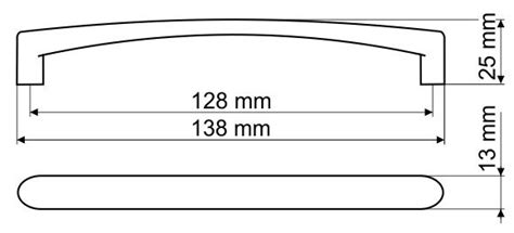 Uchwyt Meblowy UN40 Nikiel Satynowy 128mm Uchwyty Meblowe Akcesoria