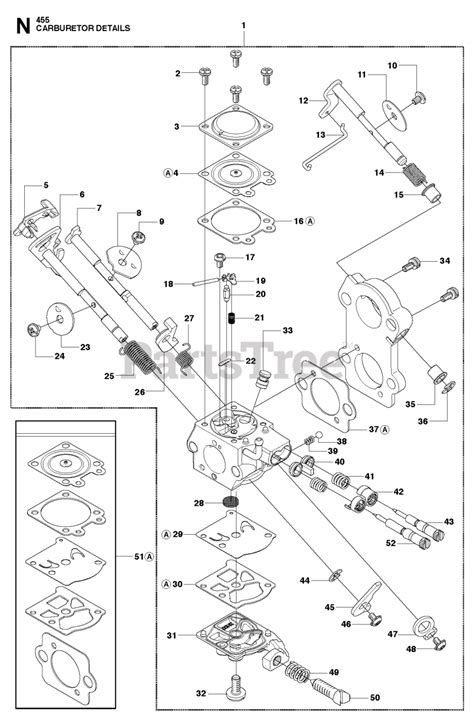 Husqvarna 455 Rancher Husqvarna Chainsaw Carburetor Details Parts Lookup With Diagrams Partstree